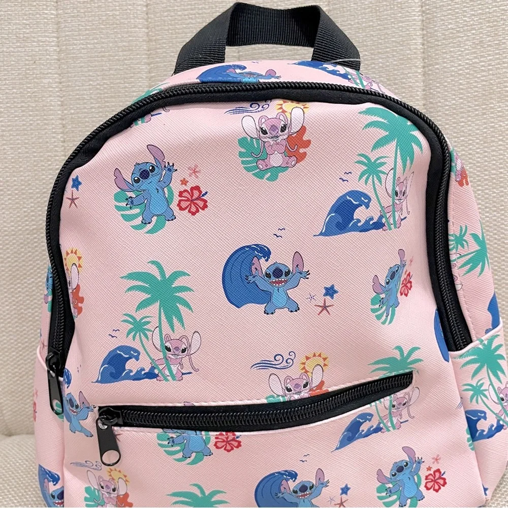 NEW Disney Lilo & Stitch‎ Angel Pink Tropical Mini Backpack NWT